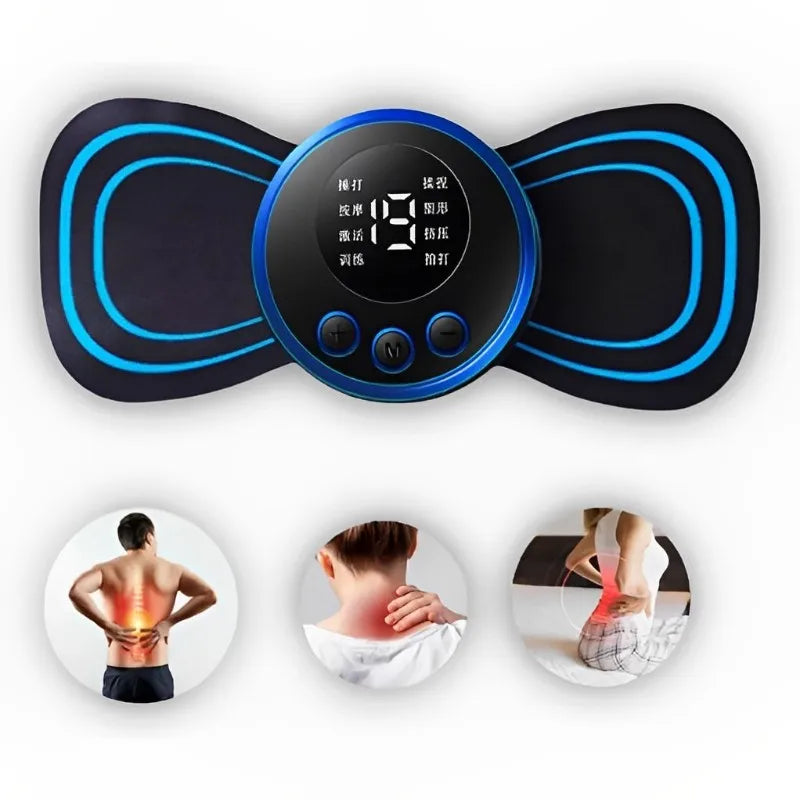 Mini massageador elétrico portátil para alívio da dor muscular